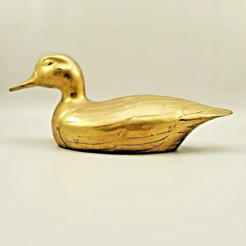 Brass Duck Decoy Paperweight Bookend Hollow Figurine Price Products 10
